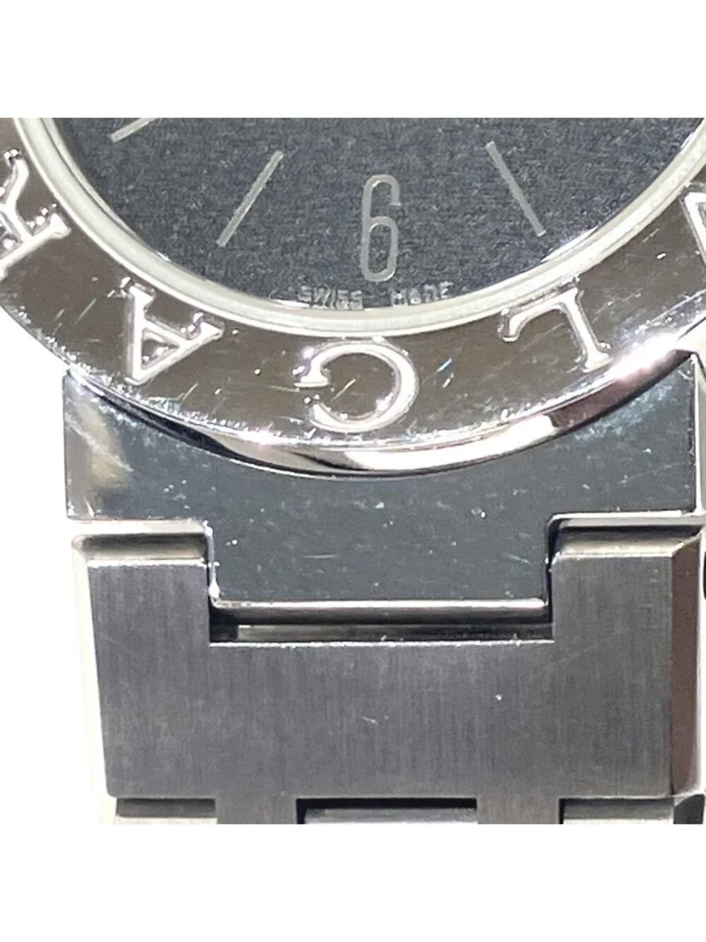 Bvlgari Watch SS Quartz Black Dial